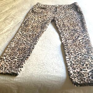 Andrew Charles animal print jeans